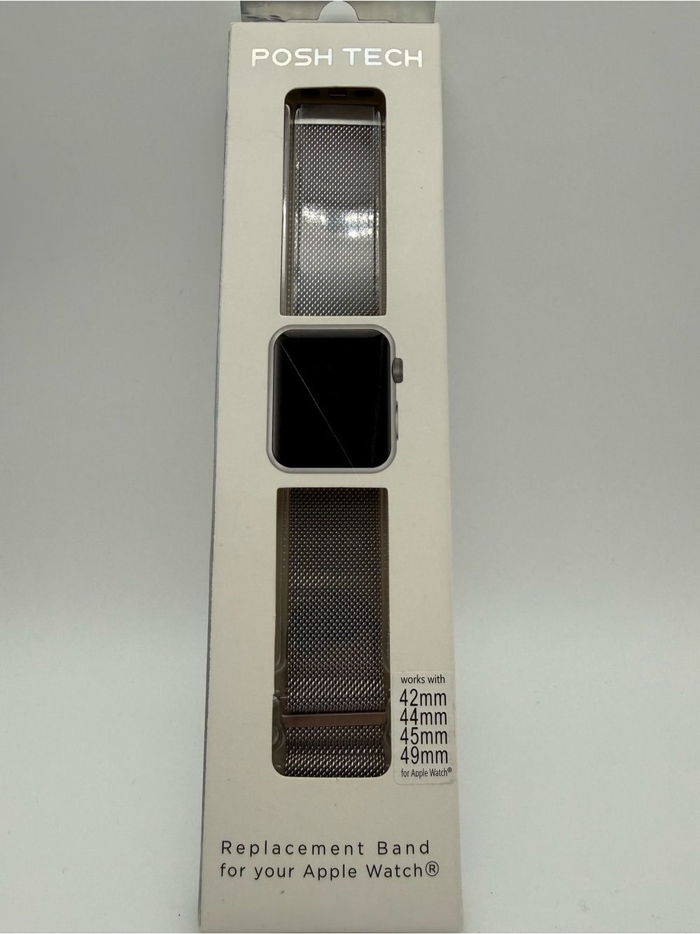 Silver Mesh Replacement Band for Apple Watch